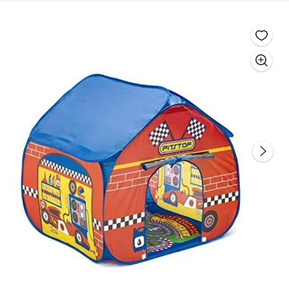 Fun2Give Pop-It-Up Pit Stop Tent with Race Mat Playhouse - Picture 6 of 6